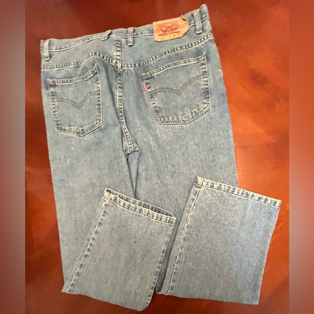 Men’s Vintage 501 Big E Red Tab Zipper Fly Jeans 40 X 33 MINT